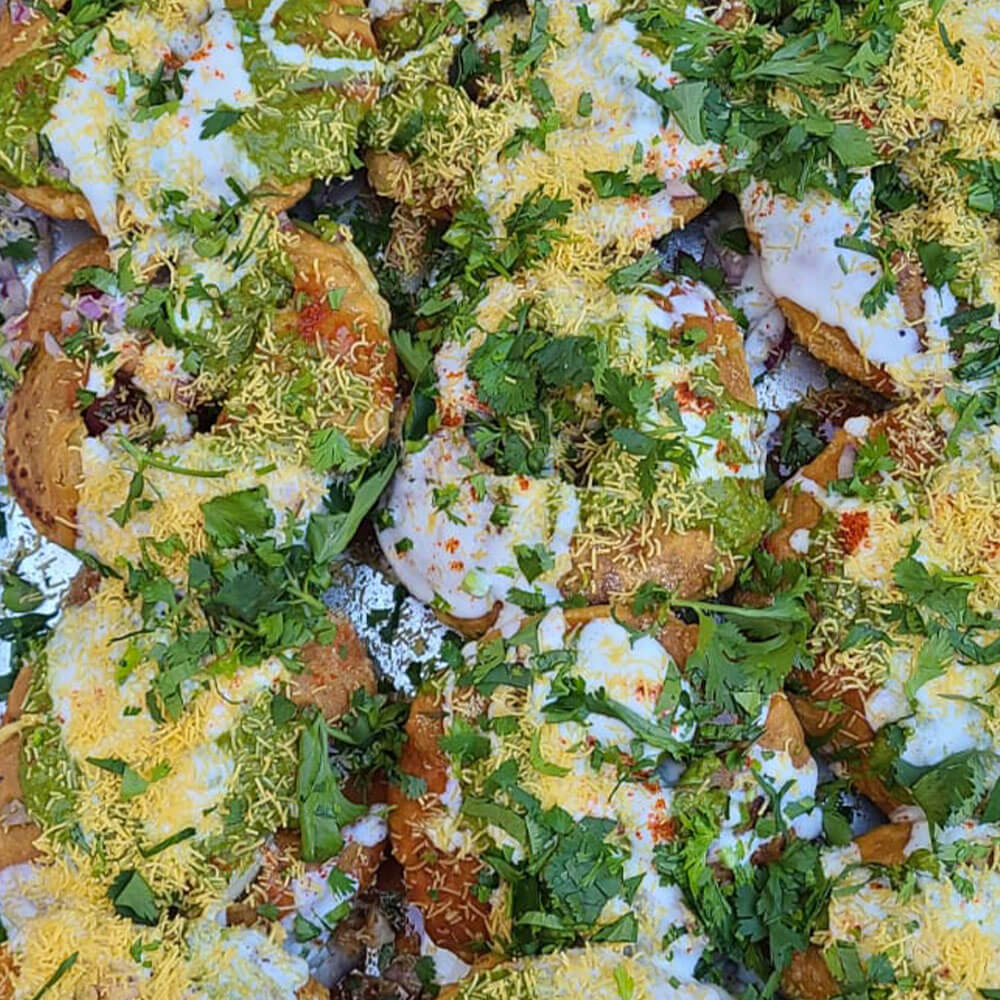 Papdi chaat at Indian restaurant near me